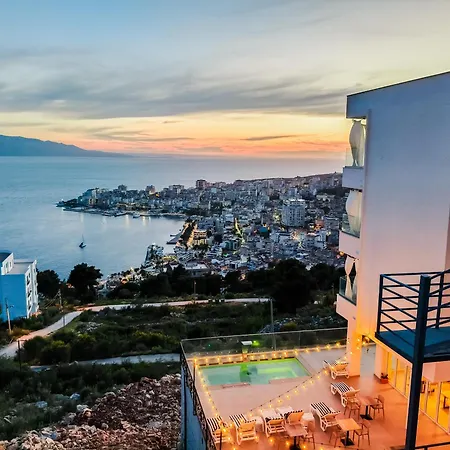 Sunset Shoreline - Sea View - Free Private Parking - Pool Saranda