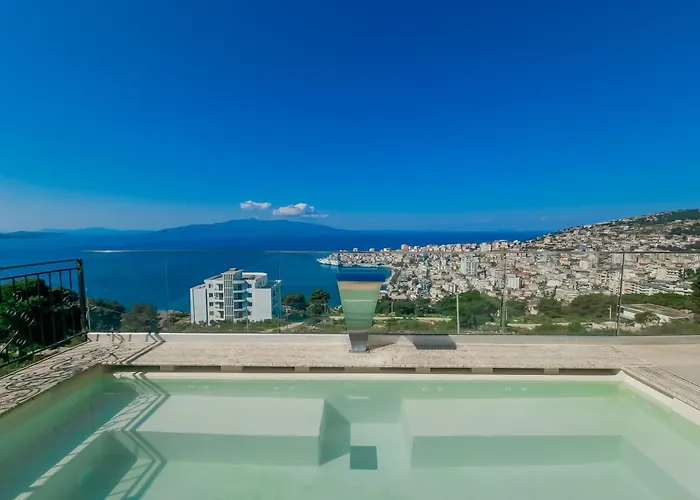 Sunset Shoreline - Sea View - Free Private Parking - Pool 4* Sarandë