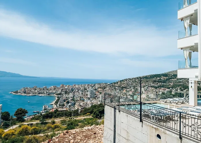 Hotel Sunset Shoreline - Sea View - Free Private Parking - Pool Sarandë
