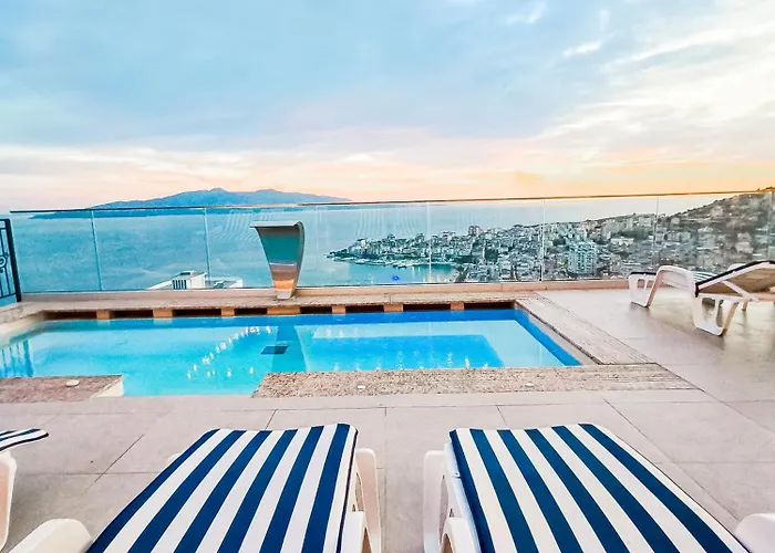 Sunset Shoreline - Sea View - Free Private Parking - Pool Hotel