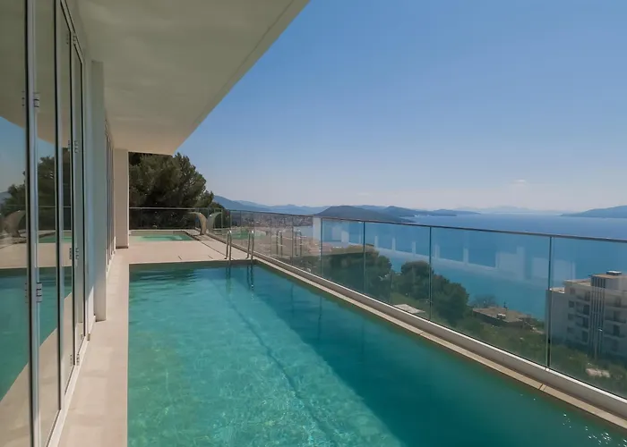 Hotel Sunset Shoreline - Sea View - Free Private Parking - Pool Sarandë
